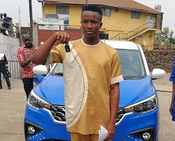 Milton Margai Student Receives $20,000 Suzuki Ertiga Car From Mercury