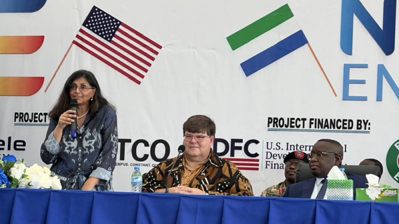 U.S Development Finance Corporation Rolls Out $412 Million  …To Support Reliable Energy In Salone