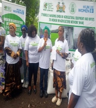 Empowering Women In Agriculture… UN Women Hands Over Agricultural Equipment & Inputs To WiAN