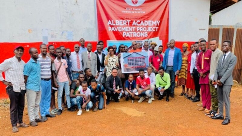 Basic & Senior Education Minister Launches Albert Academy Pavement Project